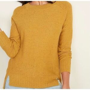 Old Navy Mustard Color Oversized Tunic Sweater Size XS